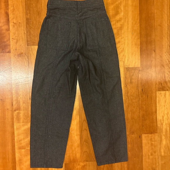 Cos Dark Denim Barrel Leg High Rise Jeans Size 25 - Picture 4 of 5